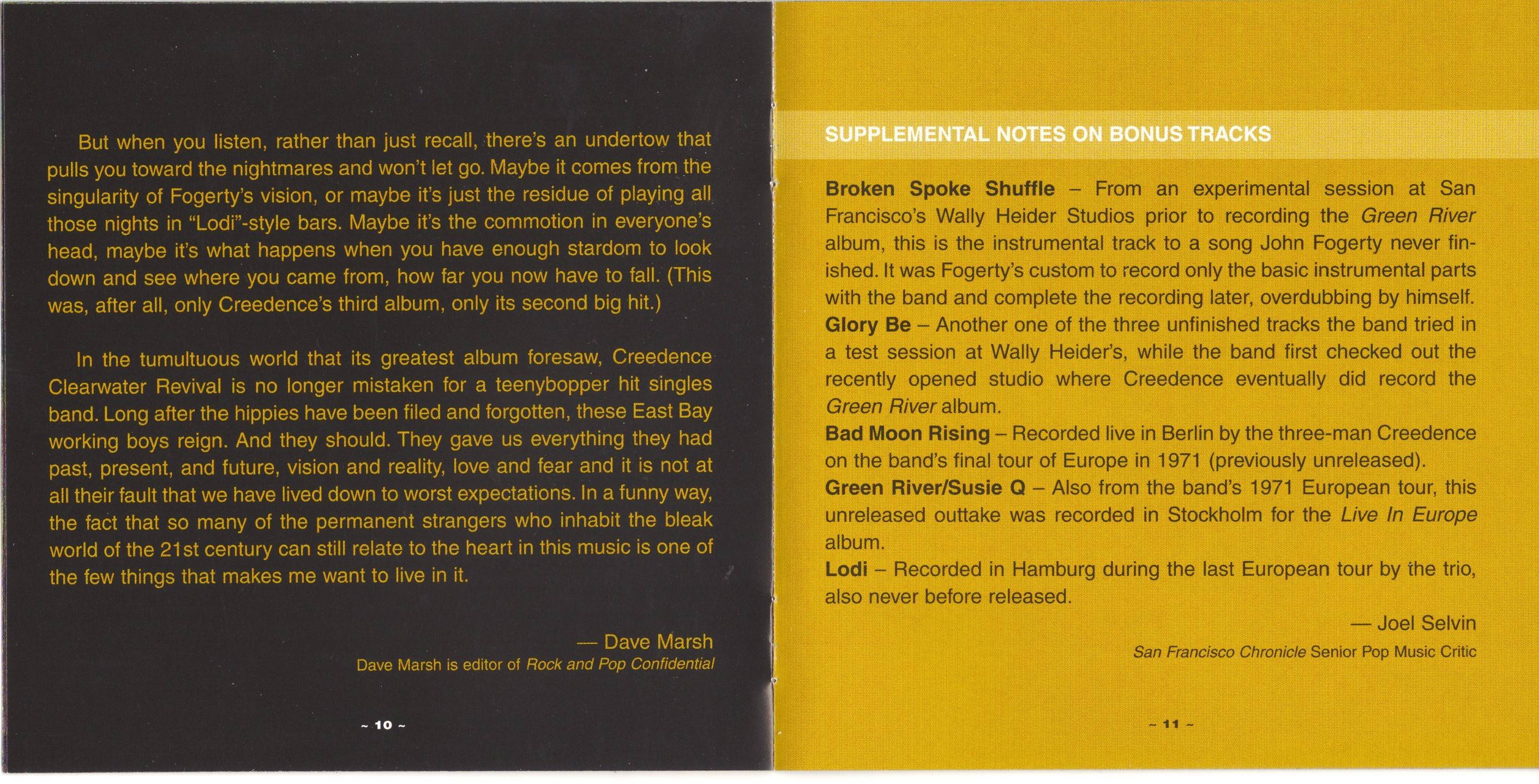 Creedence Clearwater Revival Green River 40th anniversary edition : Booklet06 JPN